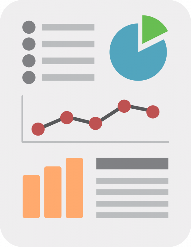 Cartoon representation of an infographic