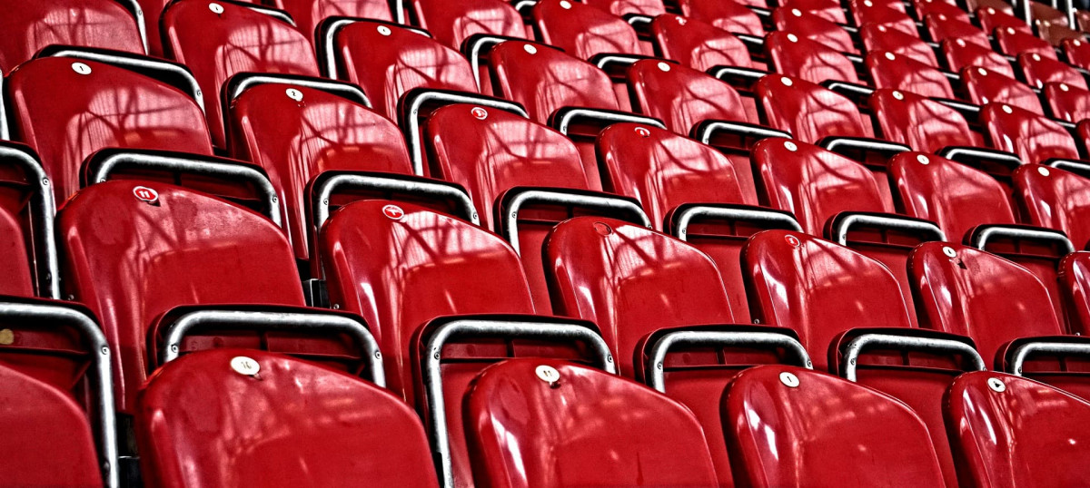 Empty stadium seats