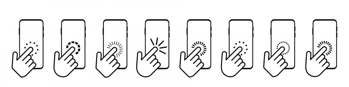 Illustration showing fingers tapping on mobile screens