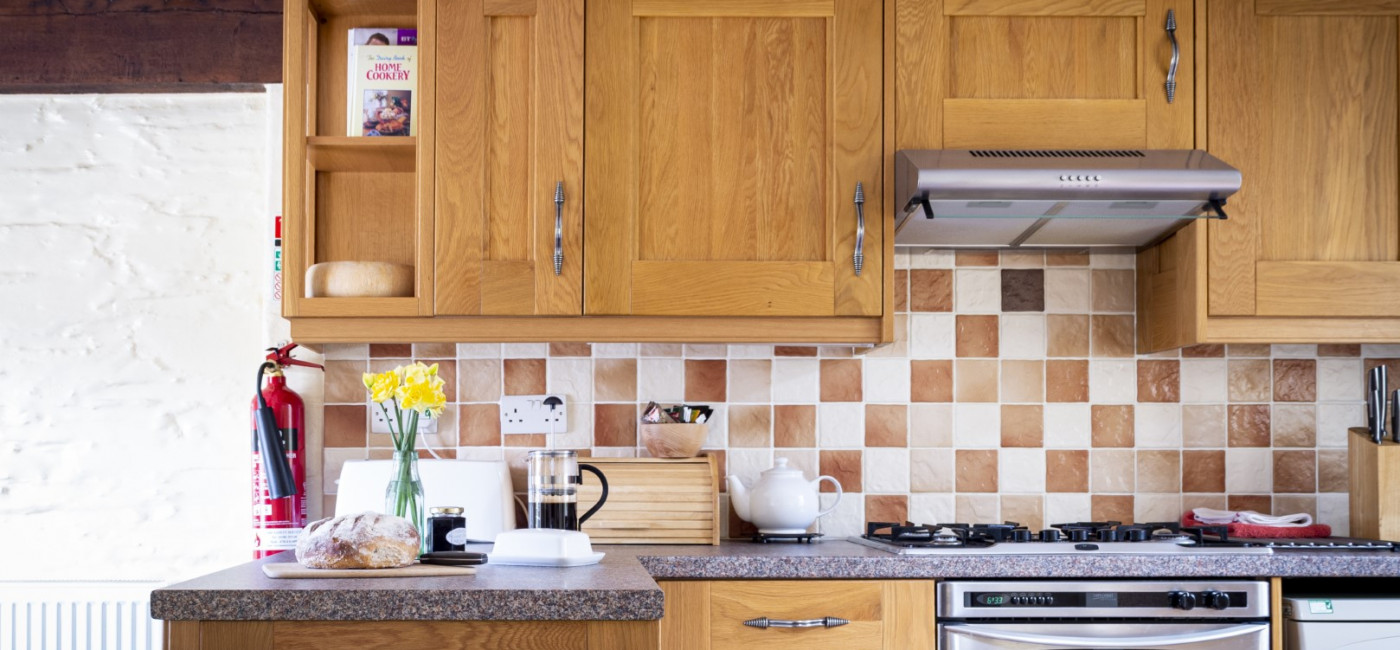 Kitchen of Winnie's Hayloft Cottage, Bwlch